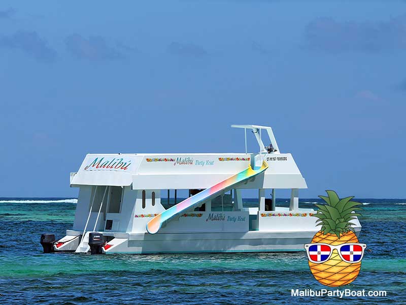 Malibu Party Boat on the water